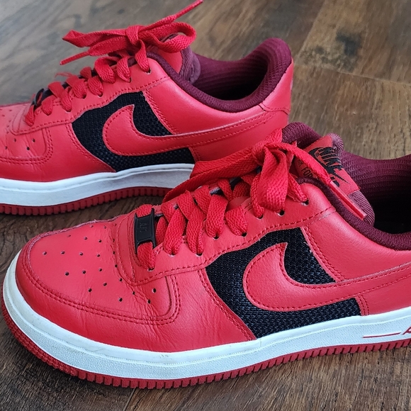 Nike Shoes - Nike custom red AF1 Air Force 1 sz 6